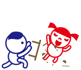 2 frame manga sticker #4921093