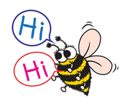 Bug & Bee ... Be Happy sticker #4921706