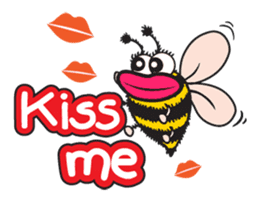 Bug & Bee ... Be Happy sticker #4921707