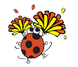 Bug & Bee ... Be Happy sticker #4921709