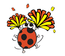 Bug & Bee ... Be Happy sticker #4921709