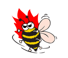 Bug & Bee ... Be Happy sticker #4921715