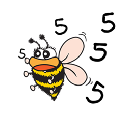 Bug & Bee ... Be Happy sticker #4921717