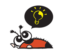 Bug & Bee ... Be Happy sticker #4921718