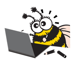 Bug & Bee ... Be Happy sticker #4921719