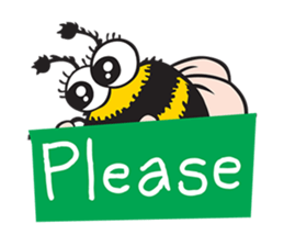 Bug & Bee ... Be Happy sticker #4921722