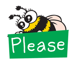 Bug & Bee ... Be Happy sticker #4921722