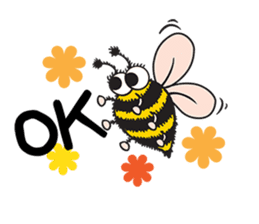 Bug & Bee ... Be Happy sticker #4921724