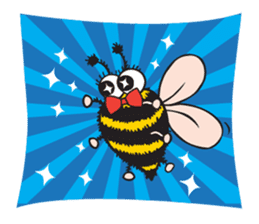 Bug & Bee ... Be Happy sticker #4921729