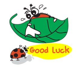 Bug & Bee ... Be Happy sticker #4921735