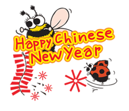 Bug & Bee ... Be Happy sticker #4921739