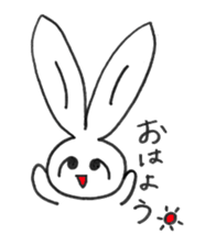Drooping eye Rabbit sticker #4923702