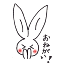 Drooping eye Rabbit sticker #4923714