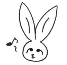 Drooping eye Rabbit sticker #4923721