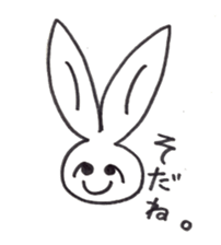 Drooping eye Rabbit sticker #4923722