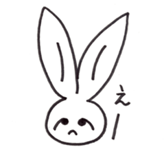 Drooping eye Rabbit sticker #4923730