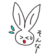 Drooping eye Rabbit sticker #4923732