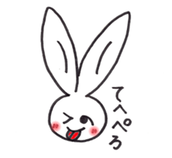 Drooping eye Rabbit sticker #4923737