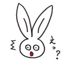 Drooping eye Rabbit sticker #4923738