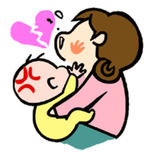 Lovely life of mom and baby sticker #4924265