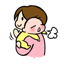 Lovely life of mom and baby sticker #4924272