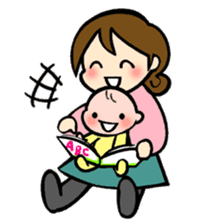 Lovely life of mom and baby sticker #4924279