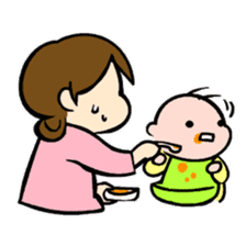 Lovely life of mom and baby sticker #4924284