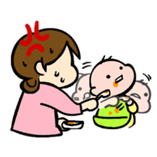 Lovely life of mom and baby sticker #4924285