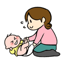 Lovely life of mom and baby sticker #4924287