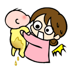 Lovely life of mom and baby sticker #4924288