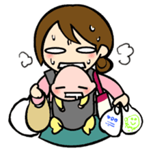 Lovely life of mom and baby sticker #4924291