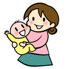 Lovely life of mom and baby sticker #4924301