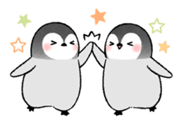 Emperor penguin brothers (English) sticker #4924503