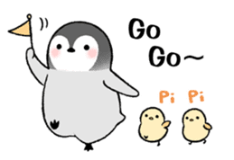 Emperor penguin brothers (English) sticker #4924534