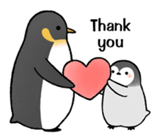 Emperor penguin brothers (English) sticker #4924536