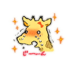 giraffe lady and giraffe man sticker sticker #4924657