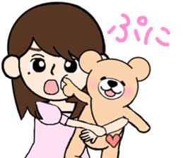 Heartful sweet bear 3 sticker #4925104