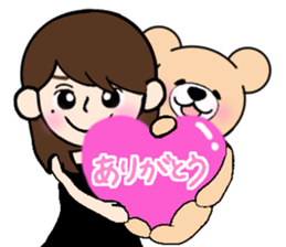 Heartful sweet bear 3 sticker #4925117