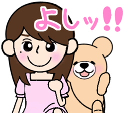 Heartful sweet bear 3 sticker #4925126