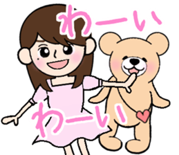 Heartful sweet bear 3 sticker #4925127