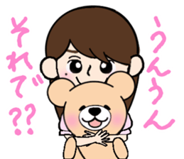 Heartful sweet bear 3 sticker #4925129