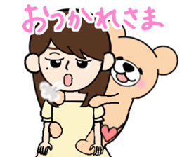 Heartful sweet bear 3 sticker #4925130