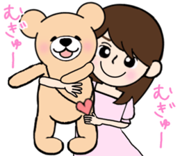 Heartful sweet bear 3 sticker #4925134