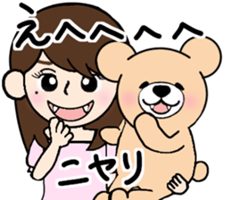 Heartful sweet bear 3 sticker #4925135