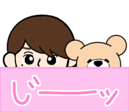 Heartful sweet bear 3 sticker #4925137