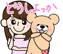 Heartful sweet bear 3 sticker #4925139