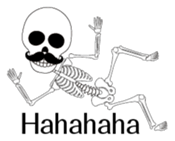 Dandy skulls sticker #4925533