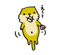 Lily : The chubby cute sea otters sticker #4925942