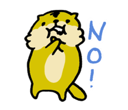 Lily : The chubby cute sea otters sticker #4925944