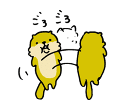 Lily : The chubby cute sea otters sticker #4925947